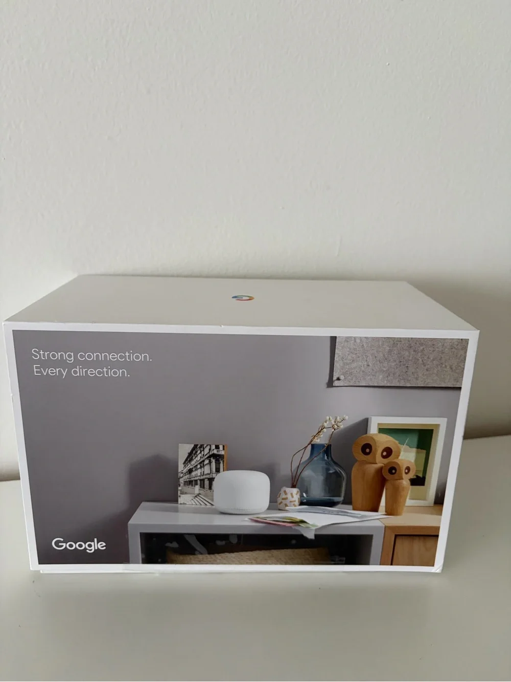 Google Nest WiFi AC2200 Mesh Router H2D + Point H2E in Snow White